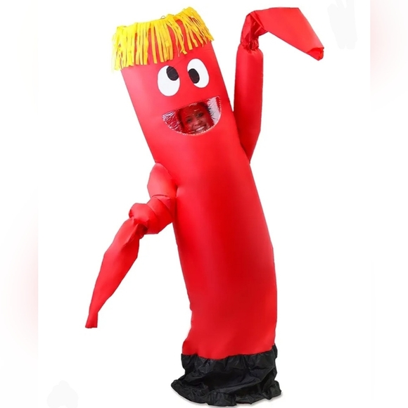 Spooklacular Creations Other - Inflatable Costume Tube Dancer Wacky Waving Arm Flailing Costume Red